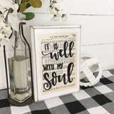 It Is Well With My Soul Hymn Sign