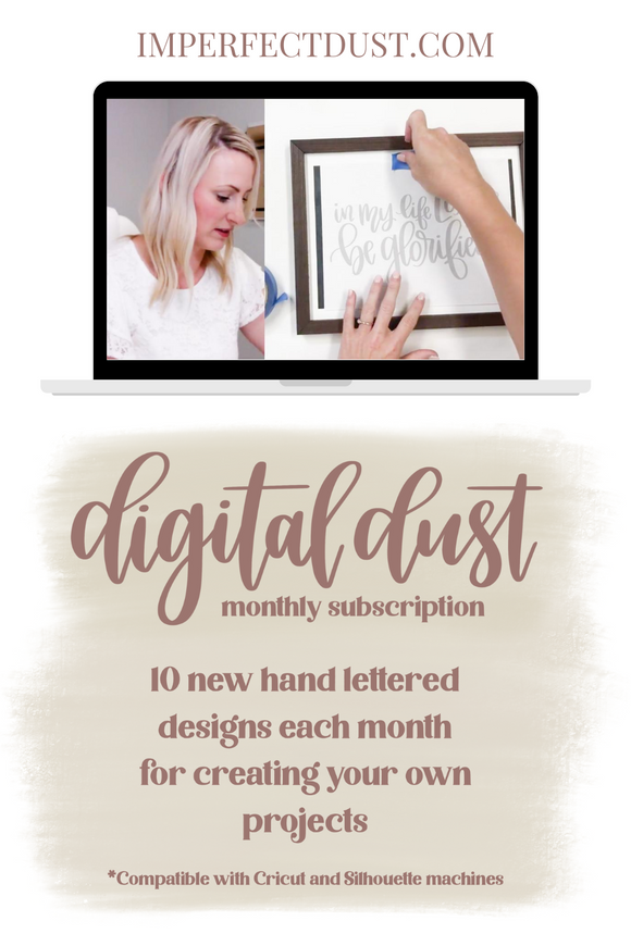 Digital Dust | A Subscription for Creating Your Own Hand-Lettered Designs