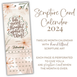 2024 Hand Lettered Scripture Card Calendar
