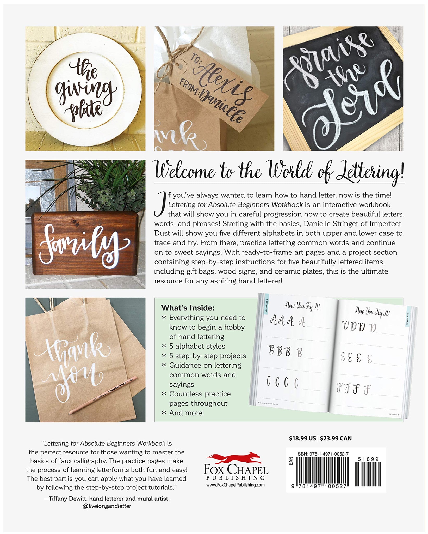 Hand-Lettering Workbook  The Whole Shabang by The Basic Life of Brooke