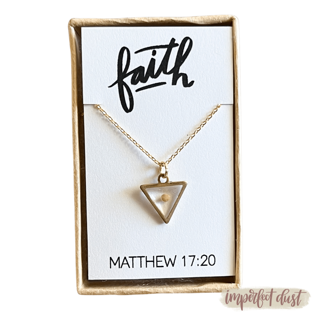 Faith as a mustard seed necklace Clearance