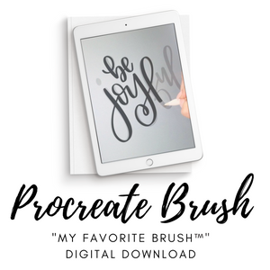 My Favorite Brush™️| Digital Procreate Calligraphy Brush