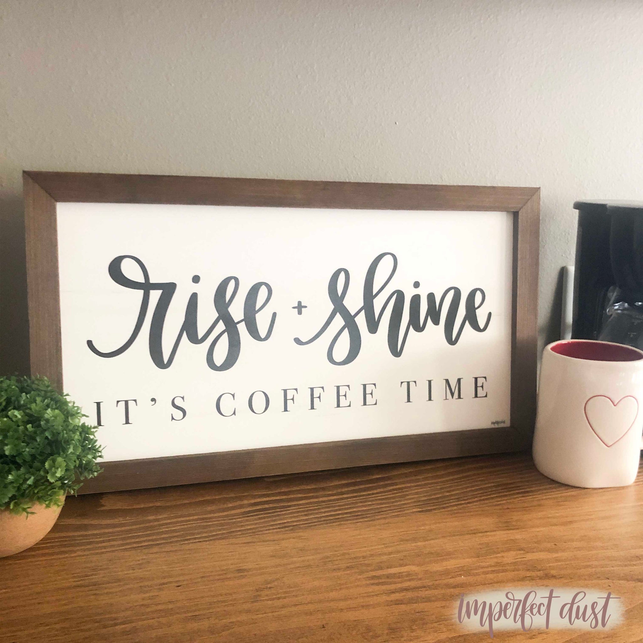 Coffee Time, cartello decorativo da parete con cornice in legno, per colazione, bar, ristoranti, insegne motivazionali, per bagno, camera da letto, cottage, 40,6 x 50,8 cm Coffee Time, cartello decorativo da parete con cornice in legno, per colazione, bar, ristoranti, insegne motivazionali, per bagno, camera da letto, cottage, 40,6 x 50,8 cm